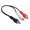 Quest Technology International 6'' Dual RCA (F) To RCA (M) Adapter Cable VCA-7030